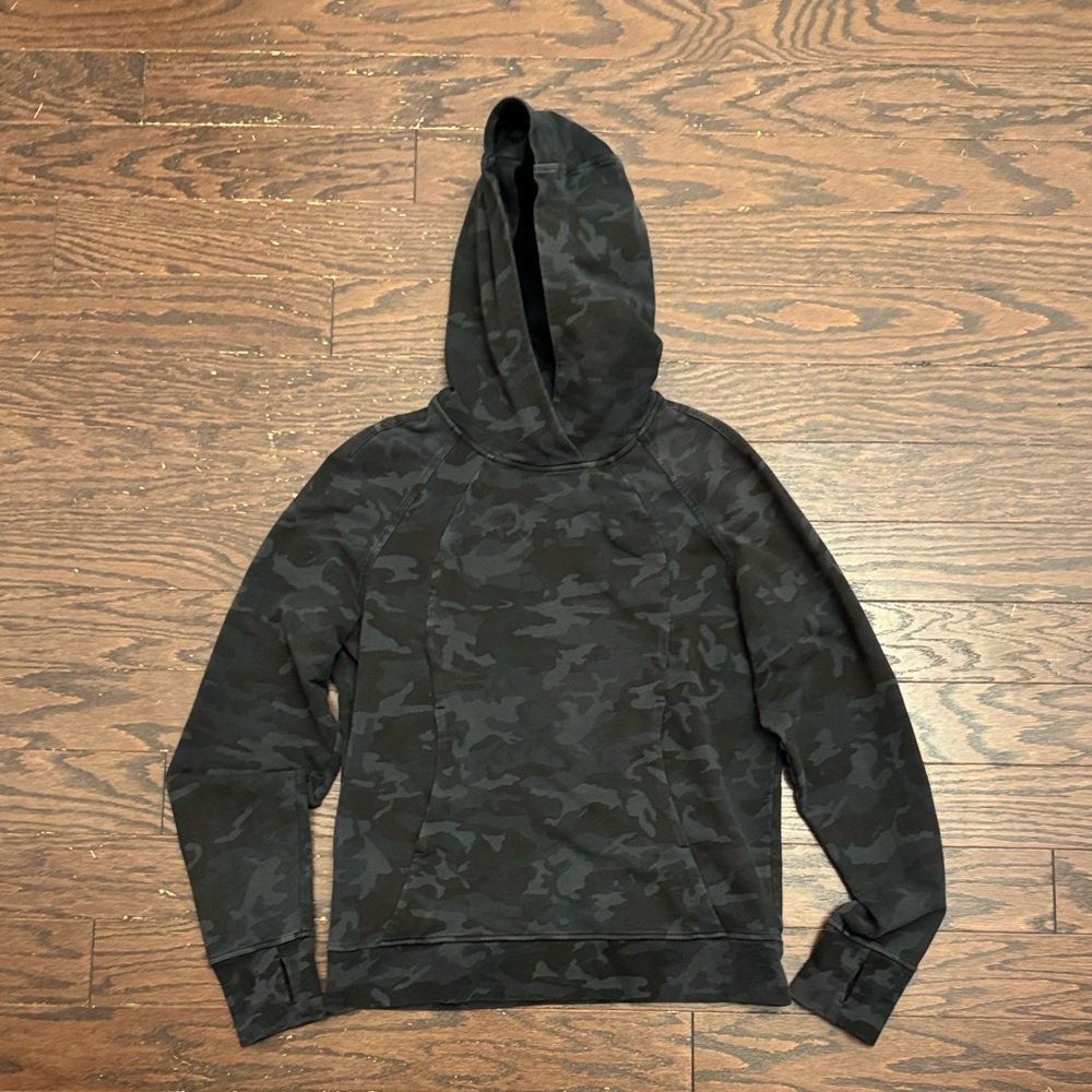 Lululemon Scuba Pullover Incognito Camo Multi Grey W3CBDS